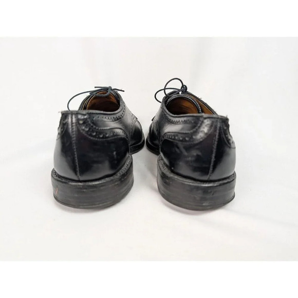 Allen Edmonds LEXINGTON 5101 Black Cap Toe Oxfords Derby Dress Shoes sz. 9 1/2 D main image 4